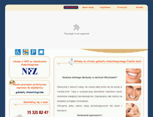 Tablet Screenshot of familiadent.pl